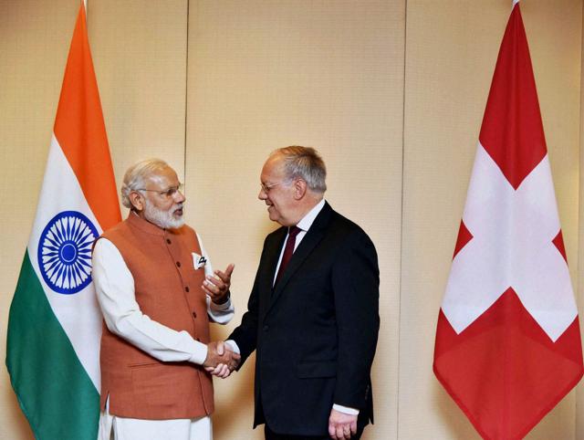 Prime Minister Narendra Modi meets Switzerland’s President Johann Schneider-Ammann in Geneva, June 6, 2016. Switzerland is backing India’s membership bid in the Nuclear Suppliers Group (PTI) Prime Minister Narendra Modi meets Switzerland’s President Johann Schneider-Ammann in Geneva, June 6, 2016. Switzerland is backing India’s membership bid in the Nuclear Suppliers Group (PTI)