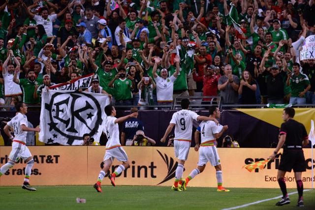 Mexico defender Rafael Marquez (4) celebrates a goal against Uruguay during the second half/ (Reuters via USA Today Sports)