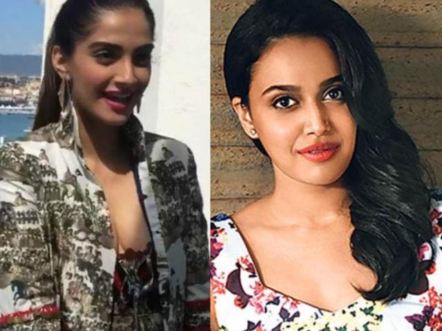 Sonam and Swara share good friendship since they featured in superstar Salman Khan’s successful film Prem Ratan Dhan Payo. Sonam and Swara share good friendship since they featured in superstar Salman Khan’s successful film Prem Ratan Dhan Payo.