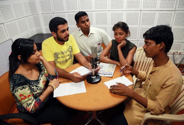 The shows are prepared by student volunteers. (Amal KS/HT)