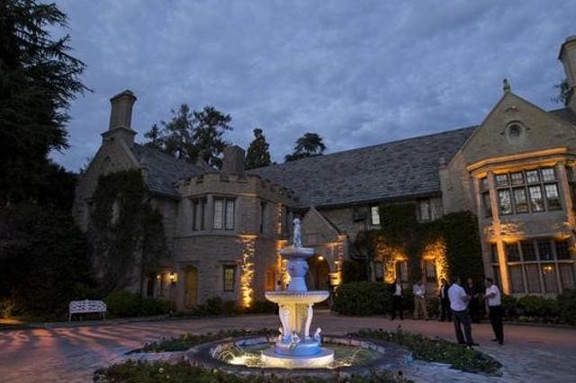 A general view of the Playboy Mansion during the premiere of "The Transporter Refueled" in Los Angeles.