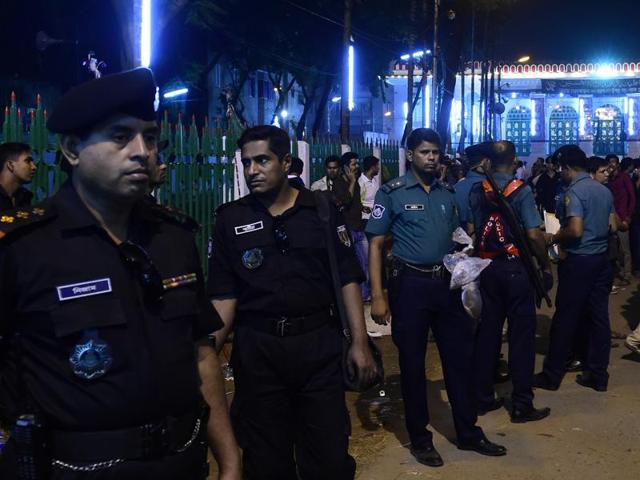 The three were operatives of the outlawed Jamaatul Mujahideen Bangladesh (JMB) outfit which was targeted by Superintendent of Police Babul Aktar whose wife was brutally killed by the militants on Sunday.N(AFP File Photo)