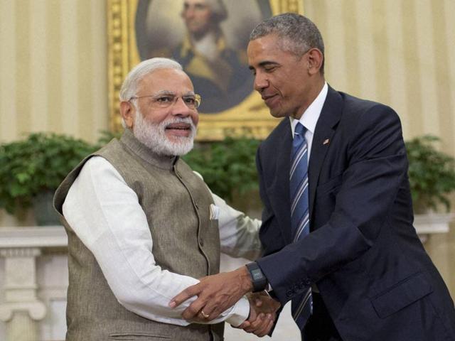 US President Barack Obama with Prime Minister Narendra Modi in the Oval Office at the White House in Washington, June 7. (Reuters) US President Barack Obama with Prime Minister Narendra Modi in the Oval Office at the White House in Washington, June 7. (Reuters)