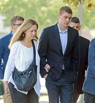 In this June 2, 2016 photo, Brock Turner, 20, makes his way into the Santa Clara Superior Courthouse in Palo Alto. The six-month jail term given to Turner, the former Stanford University swimmer who sexually assaulted an unconscious woman after both attended a fraternity party, is being decried as a token punishment. (AP) In this June 2, 2016 photo, Brock Turner, 20, makes his way into the Santa Clara Superior Courthouse in Palo Alto. The six-month jail term given to Turner, the former Stanford University swimmer who sexually assaulted an unconscious woman after both attended a fraternity party, is being decried as a token punishment. (AP)