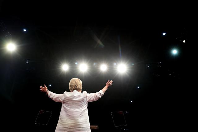 Democratic presidential candidate former Secretary of State Hillary Clinton speaks during a primary night event on June 7, 2016 in Brooklyn, New York. (AFP) Democratic presidential candidate former Secretary of State Hillary Clinton speaks during a primary night event on June 7, 2016 in Brooklyn, New York. (AFP)