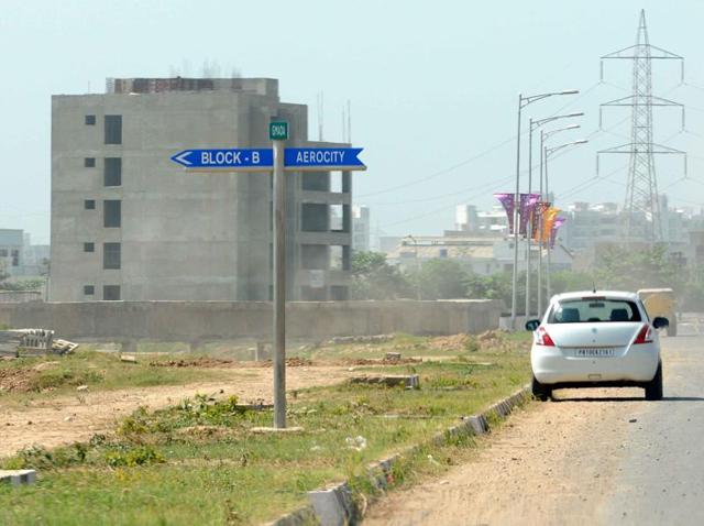 The properties that will be auctioned are in sectors that are still being developed.(Gurminder Singh/HT Photo)
