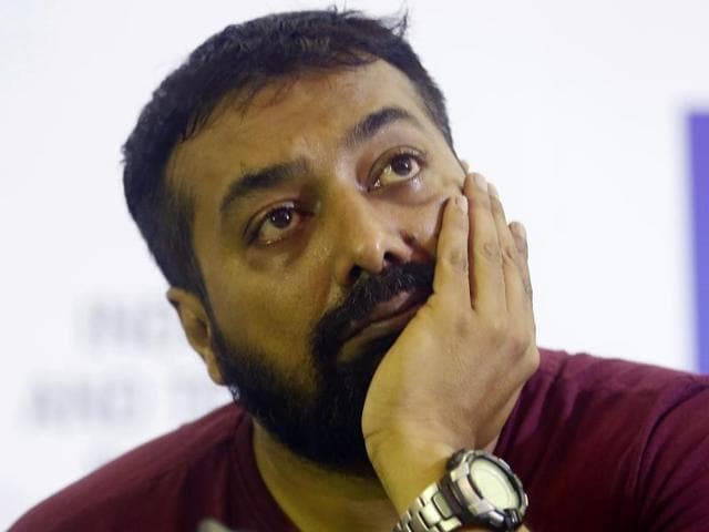 Producer of Bollywood film ‘Udta Punjab’ Anurag Kashyap gestures during a press conference, in Mumbai, Wednesday. (AP Photo)