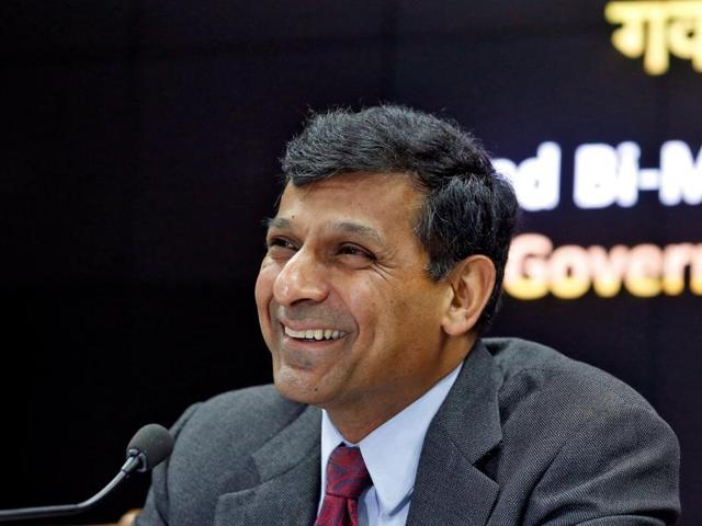 Reserve Bank of India (RBI) governor Raghuram Rajan attends a news conference after the bimonthly monetary policy review in Mumbai.(Reuters)