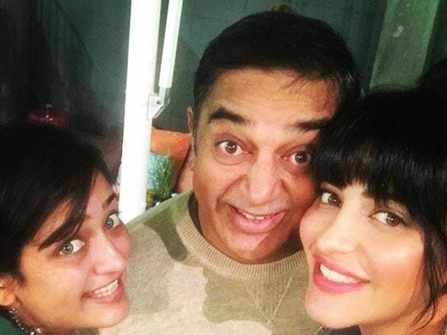 Sabash Naidu is a spin-off of Kamal’s 2008 film Dasavatharam. (ShrutiHaasan/Facebook) Sabash Naidu is a spin-off of Kamal’s 2008 film Dasavatharam. (ShrutiHaasan/Facebook)