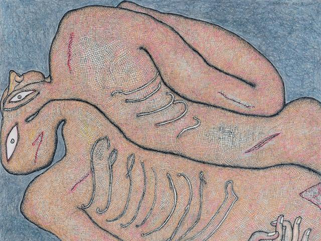 Dead, Watercolour on paper. (The Arts trust) 