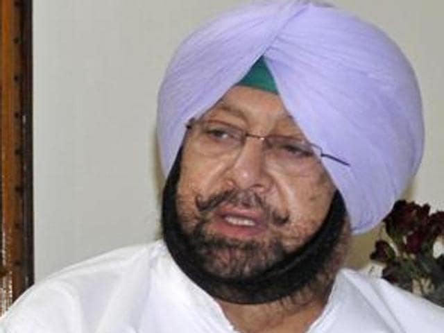 Punjab Pradesh Congress Committee (PPCC) president Capt Amarinder Singh.(HT File Photo)