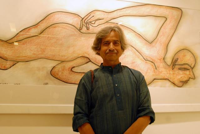 Artist Jogen Chowdhury (HT file photo)