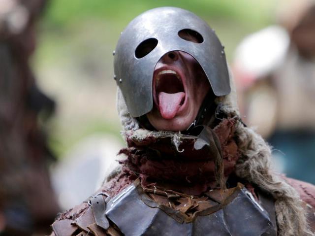 The epic clash that pits men, elves and dwarves against goblins and wargs has become a springtime tradition. (REUTERS)