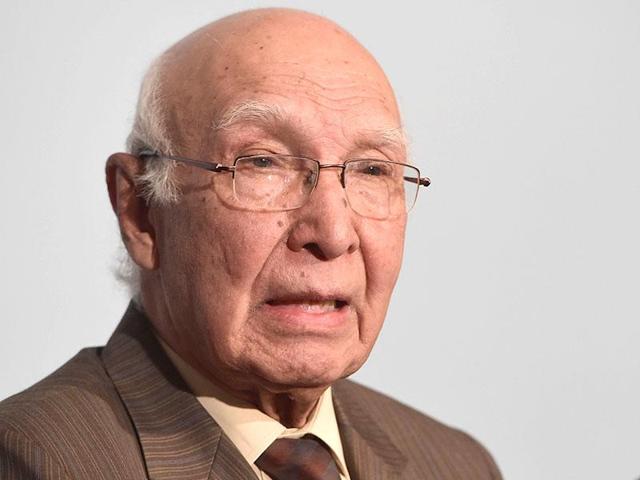 File photo of Sartaj Aziz, security and foreign affairs advisor to Pakistan's Prime Minister (AFP Photo) File photo of Sartaj Aziz, security and foreign affairs advisor to Pakistan's Prime Minister (AFP Photo)