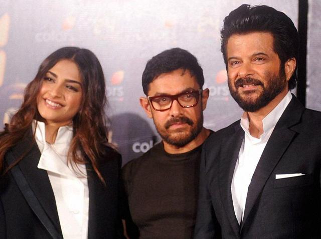 Bollywood star Anil Kapoor will save Mumbai again in the second season of 24. To launch the show, Aamir Khan and Sonam Kapoor joined the actor. (PTI)
