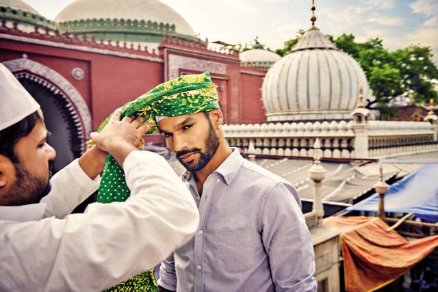 Shikhar Dhawan gets the ceremonial welcome at the dargah of Hazrat Nizamuddin in New Delhi. (Shot exclusively for HT Brunch by Prabhat Shetty) Shikhar Dhawan gets the ceremonial welcome at the dargah of Hazrat Nizamuddin in New Delhi. (Shot exclusively for HT Brunch by Prabhat Shetty)