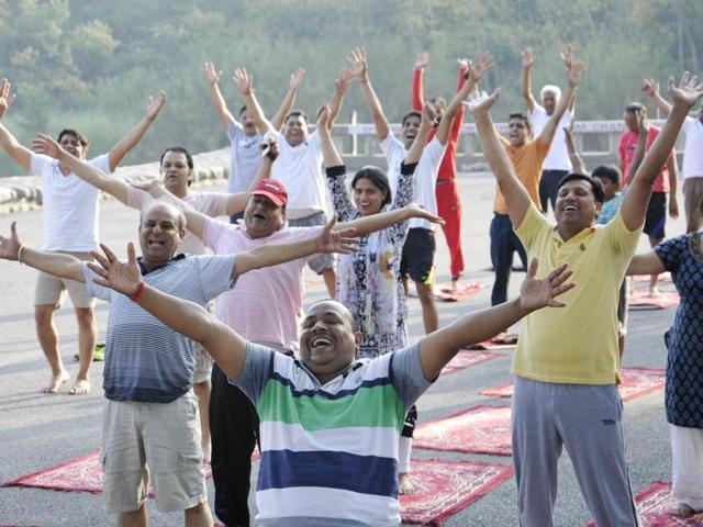 According to UT administration, around 46,000 have registered for the Yoga Day event on June 21. (Karun Sharma/HT Photo)