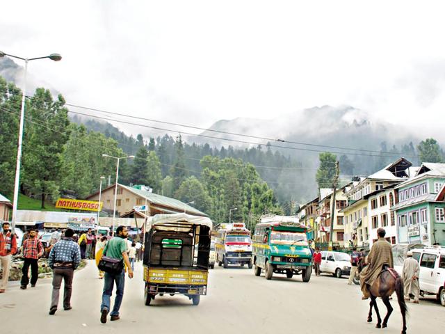 As if the scenary isn’t enough, the sights you see on the roads will take your breath away. Here, a nomadic Kashmiri man walks by with his cattle.(Getty Images)
