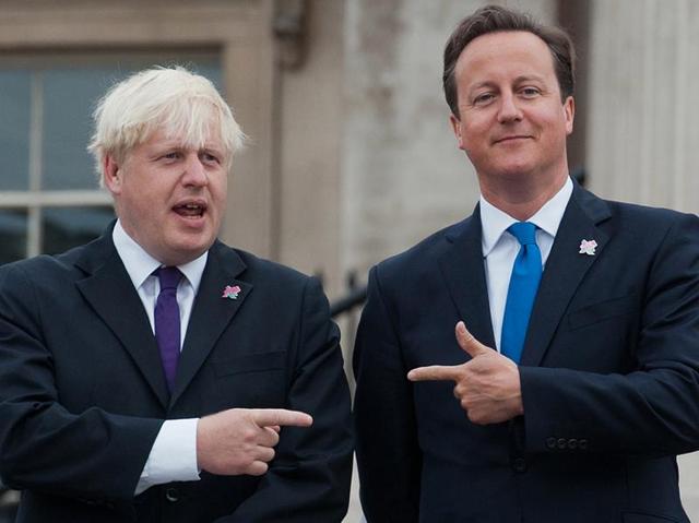 British Prime Minister David Cameron (R) with former London mayor Boris Johnson, the most popular leader asking Britons to vote to leave the EU on June 23. (AFP file photo) British Prime Minister David Cameron (R) with former London mayor Boris Johnson, the most popular leader asking Britons to vote to leave the EU on June 23. (AFP file photo)