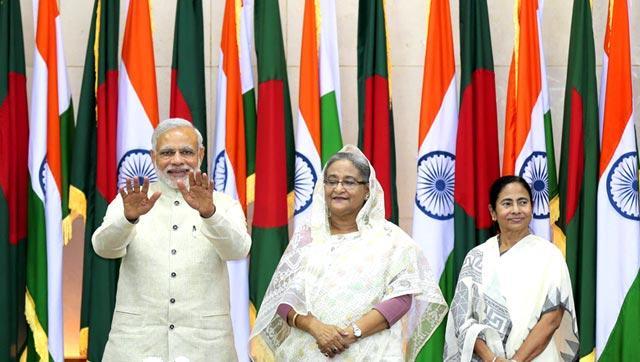 Prime Minister Narendra Modi and Bangladesh Premier Sheikh Hasina jointly laid the foundation stone of the bridge during the former’s two-day visit to Dhaka on June 6-7, 2015. (AP file) Prime Minister Narendra Modi and Bangladesh Premier Sheikh Hasina jointly laid the foundation stone of the bridge during the former’s two-day visit to Dhaka on June 6-7, 2015. (AP file)