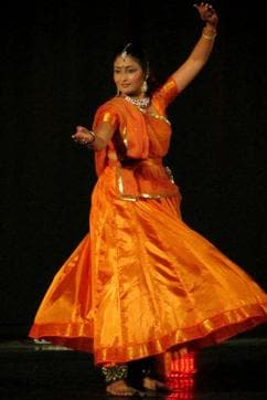 Kathak dancer Swati Sinha during a performance. (Facebook/Natalija Hatidže Dzeriņa) Kathak dancer Swati Sinha during a performance. (Facebook/Natalija Hatidže Dzeriņa)