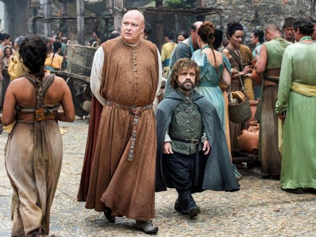 Looks like Dany is still not home seeing how Tyrion-Varys are still strolling on the streets of Mereen. (HBO) Looks like Dany is still not home seeing how Tyrion-Varys are still strolling on the streets of Mereen. (HBO)