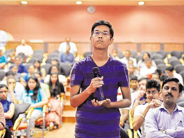 A student at a counselling session for college admissions held at YWCA in New Delhi on Saturday. (Saumya Khandelwal/ Hindustan Times) A student at a counselling session for college admissions held at YWCA in New Delhi on Saturday. (Saumya Khandelwal/ Hindustan Times)