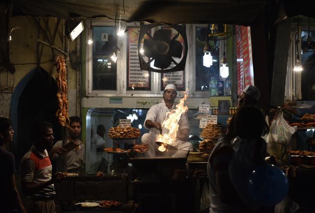A shopkeeper near Jama Masjid in Old Delhi. (Vipin Kumar/HT) A shopkeeper near Jama Masjid in Old Delhi. (Vipin Kumar/HT)
