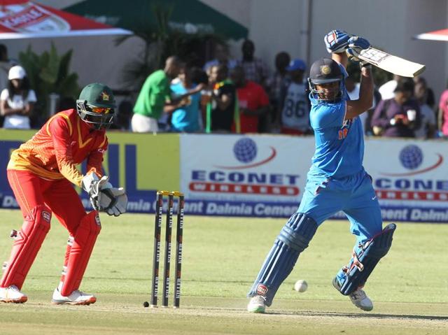 Indian batsman Ambati Rayudu, right, plays a shot. (AP Photo) Indian batsman Ambati Rayudu, right, plays a shot. (AP Photo)