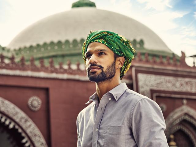 Shikhar Dhawan listening to a qawwali by Ghulam Saqlain and party, at the dargah of Hazrat Nizamuddin Auliya, in New Delhi.(Shot exclusively for HT Brunch by Prabhat Shetty)