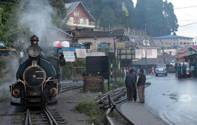 Ghum railway station — the highest railway station in India. (Photo: Zabeeh Afaque/HT)