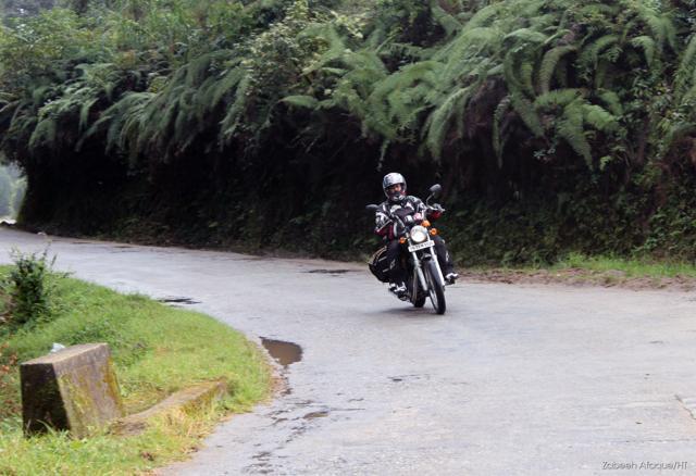 Enroute Phuntsoling. (Photo: Zabeeh Afaque/HT)