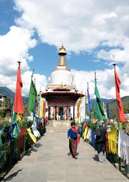 Chorten Memorial in Thimphu. (Photo: Zabeeh Afaque/HT)