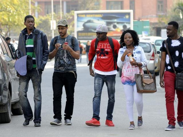 They face abuse on the streets, people avoid talking to them, locals do not sit beside them in the metros and sometimes they are beaten -- all of which is “racial in nature” feel most students from the African community residing in Delhi. (Hindustan Times Photo) They face abuse on the streets, people avoid talking to them, locals do not sit beside them in the metros and sometimes they are beaten -- all of which is “racial in nature” feel most students from the African community residing in Delhi. (Hindustan Times Photo)