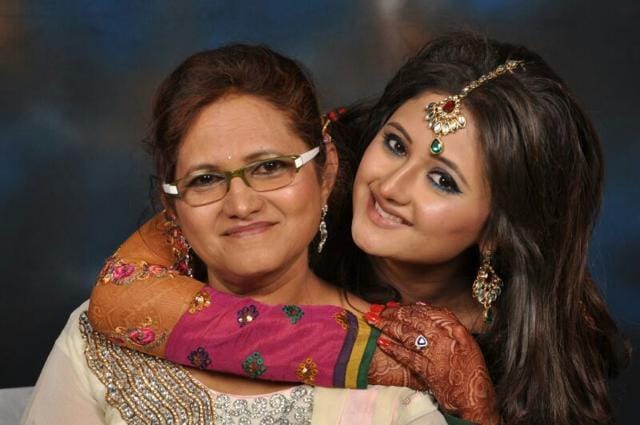 Rashami Desai with her mother. Rashami Desai with her mother.