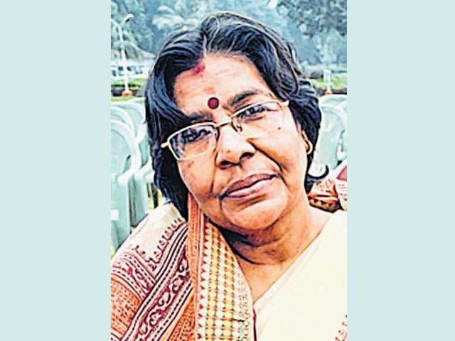 Usha Sinha, wife of former Bihar School Examination Board (BSEB) chairperson Lalkeshwar Prasad Singh, an accused in the intermediate toppers’ scam.(HT photo) Usha Sinha, wife of former Bihar School Examination Board (BSEB) chairperson Lalkeshwar Prasad Singh, an accused in the intermediate toppers’ scam.(HT photo)
