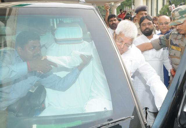 Lalu Yadav had already been convicted in a fodder scam and he was awarded five years sentence in October 2013. ( (Photo by Parwaz Khan/ Hindustan Times) Lalu Yadav had already been convicted in a fodder scam and he was awarded five years sentence in October 2013. ( (Photo by Parwaz Khan/ Hindustan Times)