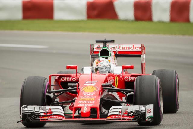 German racing driver Sebastian Vettel races during the 2016 Canadian Formula 1 Grand Prix at the Circuit Gilles Villeneuve in Montreal. (AFP Photo) German racing driver Sebastian Vettel races during the 2016 Canadian Formula 1 Grand Prix at the Circuit Gilles Villeneuve in Montreal. (AFP Photo)