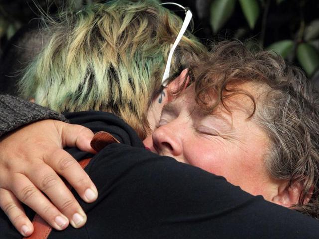 Orlando (did not want to provide his last name), who was injured in the mass shooting at the Pulse Nightclub, cries as he attends a memorial service at the Joy MCC Church for the victims of the terror attack where Omar Mateen allegedly killed more than 50 people on June 12, 2016 in Orlando, Florida. (AFP) Orlando (did not want to provide his last name), who was injured in the mass shooting at the Pulse Nightclub, cries as he attends a memorial service at the Joy MCC Church for the victims of the terror attack where Omar Mateen allegedly killed more than 50 people on June 12, 2016 in Orlando, Florida. (AFP)