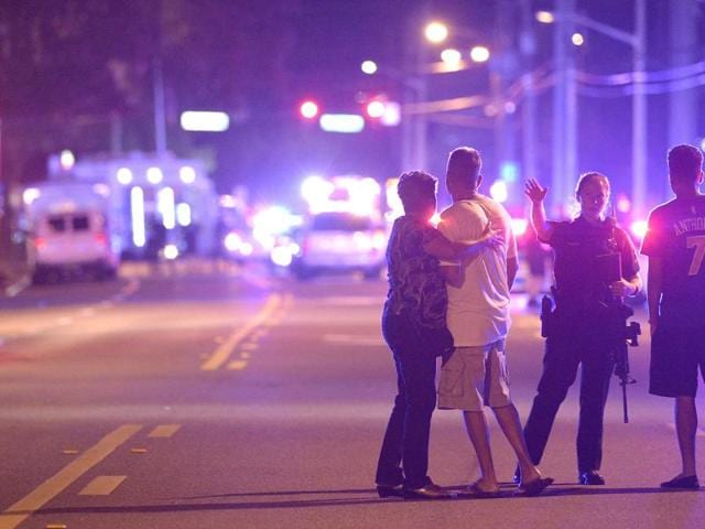 The Islamic State has claimed responsibility for the shootings in which at least 50 people were killed and 53 others injured when a “lone wolf” gunman opened fire early on Sunday in a gay nightclub in Orlando, Florida, where a state of emergency has been declared.(AP Photo)