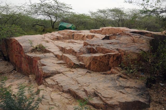 Several portions of the wall have collapsed and the original face has been completely lost. (HT File)