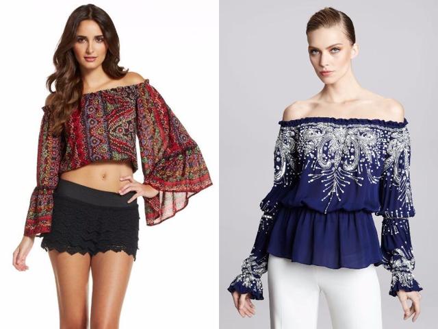 Off-the-shoulder Paisley peasant blouse: Saunter into your next gig sporting an ethereal paisley peasant blouse, and you may be mistaken for a headlining artist. (Pinterest) 