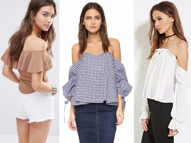 25 effortlessly chic off-the-shoulder tops and dresses to wear right ...