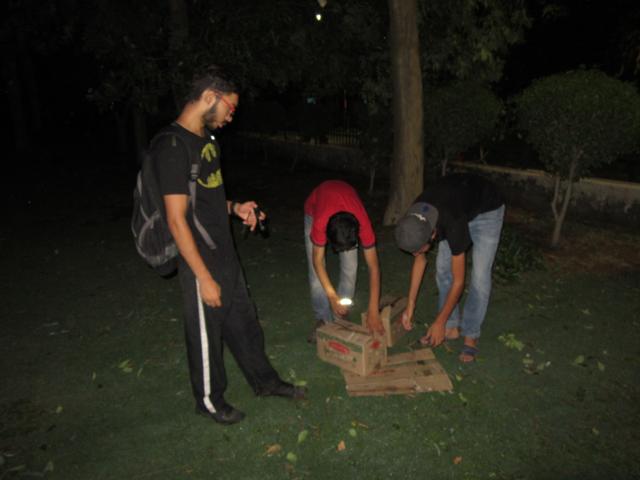 Wildlife Rescue team at North Campus, Delhi University.
