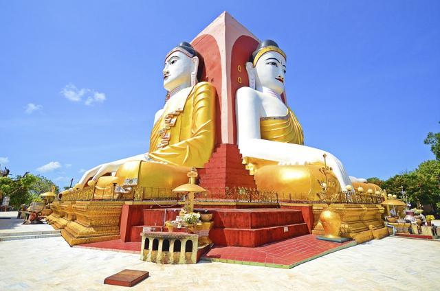 Four huge Buddhas facing the four cardinal directions at the Kyaik Pun Pagoda. (Istock) Four huge Buddhas facing the four cardinal directions at the Kyaik Pun Pagoda. (Istock)