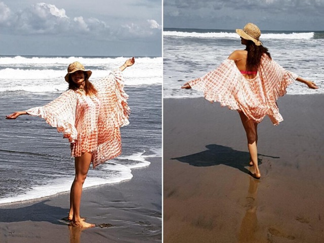 Karishma Tanna has a great time on Bali’s beautiful beaches. (Instagram) 