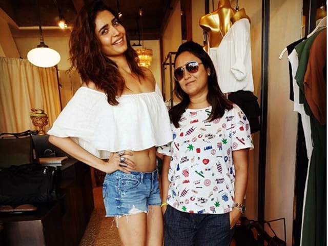 It is time to go shop: Karishma Tanna on her beach vacation. 