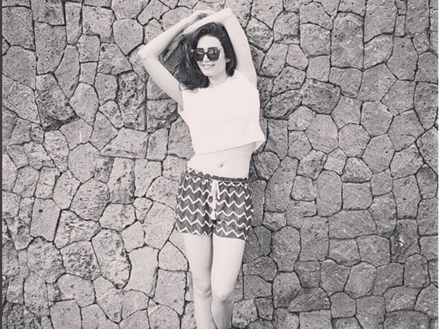Karishma Tanna cuts a pretty picture as she poses during her vacation. (Instagram) 