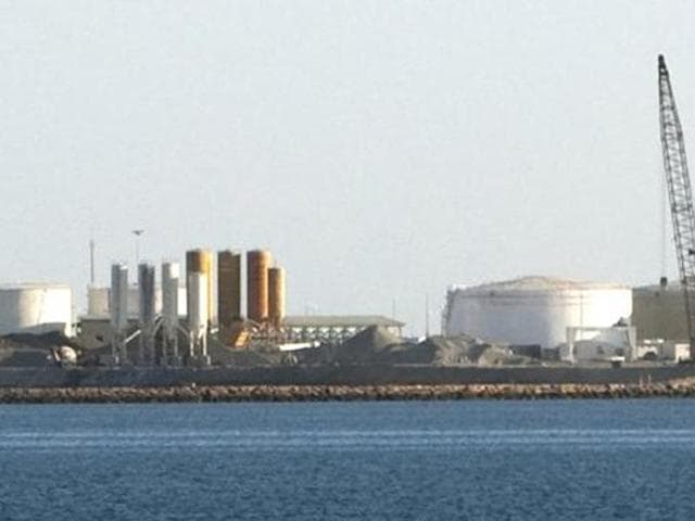 Oil docks at the port of Kalantari in the city of Chabahar, in Iran. (REUTERS) Oil docks at the port of Kalantari in the city of Chabahar, in Iran. (REUTERS)