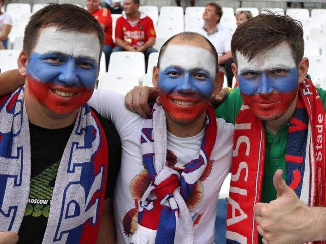 Football Soccer - England v Russia - EURO 2016 - Group B - Stade Vélodrome, Marseille, France - 11/6/16 Russia fans before the match REUTERS/Kai Pfaffenbach Livepic (REUTERS) Football Soccer - England v Russia - EURO 2016 - Group B - Stade Vélodrome, Marseille, France - 11/6/16 Russia fans before the match REUTERS/Kai Pfaffenbach Livepic (REUTERS)